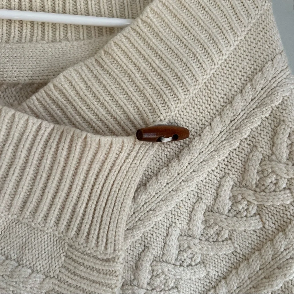 Vintage Y2K Jimmy’Z Surf Co Cable Knit Wrap Shawl - Picture 2 of 4